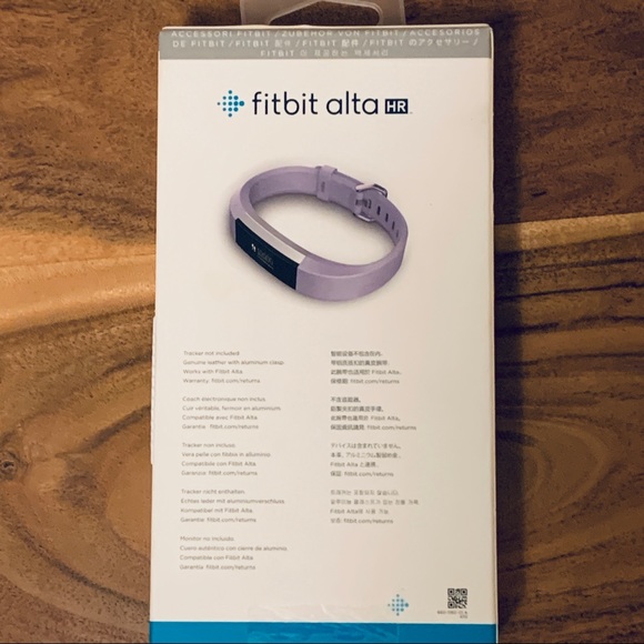 Fitbit Alta HR Leather Accessory Band Strap, Lavender Small New NIB - Picture 2 of 14
